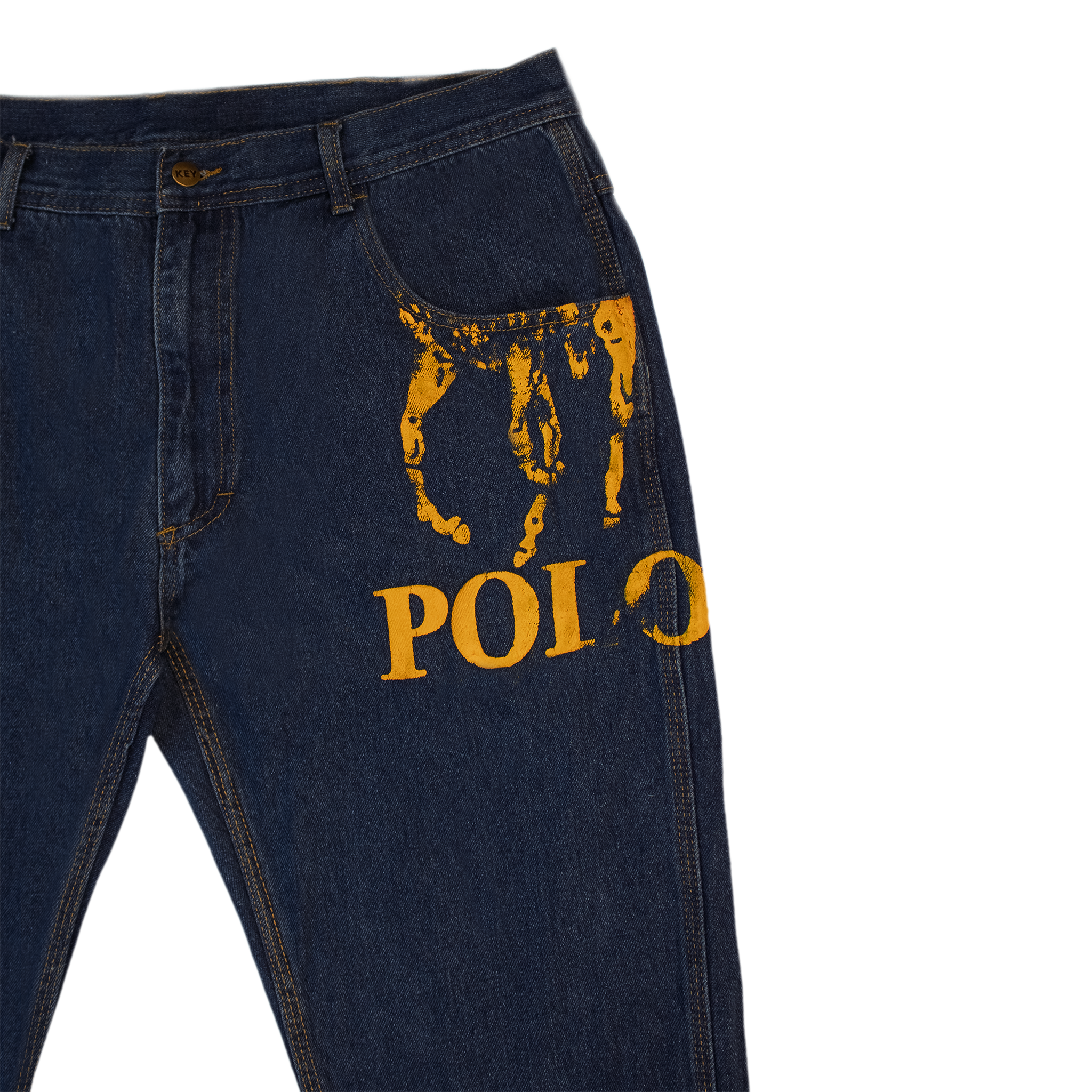 POCKET POLO DENIM